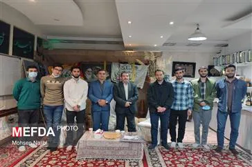 دیدار تعدادی از دانشجویان دانشگاه علوم پزشکی تبریز با خانواده شهید وحید نومی گلزار