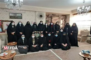 دیدار جمعی از دانشجویان دختر دانشگاه علوم پزشکی تبریز با همسر شهید مدافع حرم، حاج عباس عبداللهی